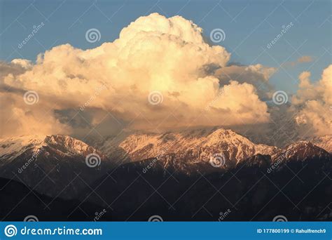 Snow Peaked Himalayas And Deforestation India Royalty-Free Stock Image ...