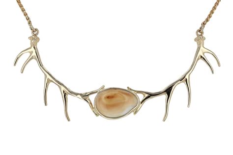 Elk Ivory Necklace With Antlers