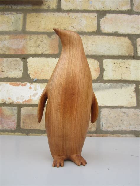 Penguin Woodcarving by Students at Rowan Humberstone
