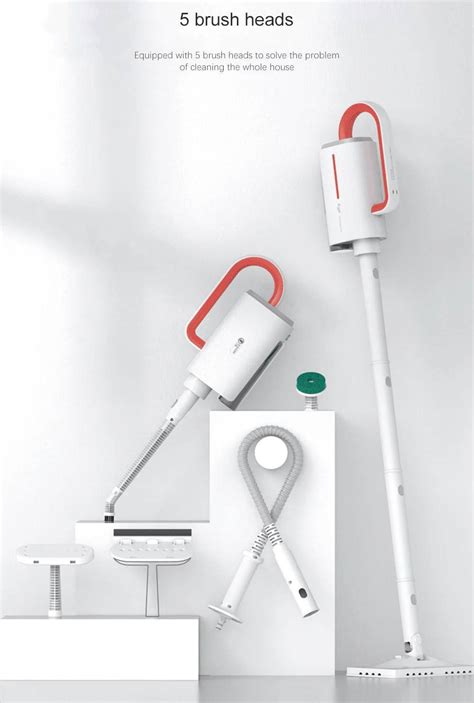 New Deerma DEM-ZQ610 1600W Multi-function Steam Cleaner With 5 Brush ...