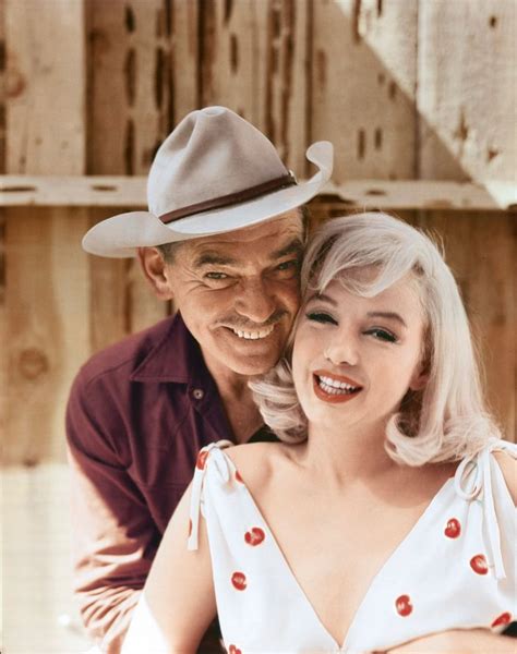 perfectlymarilynmonroe - Marilyn Monroe and Clark Gable on the set of The...