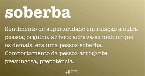 O Que Significa A Palavra Soberba