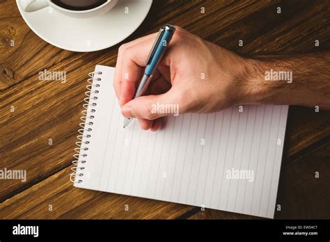 hand writing   notepad stock photo alamy