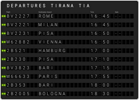 Tirana Nënë Tereza Airport Departures & [TIA] Flight Schedules