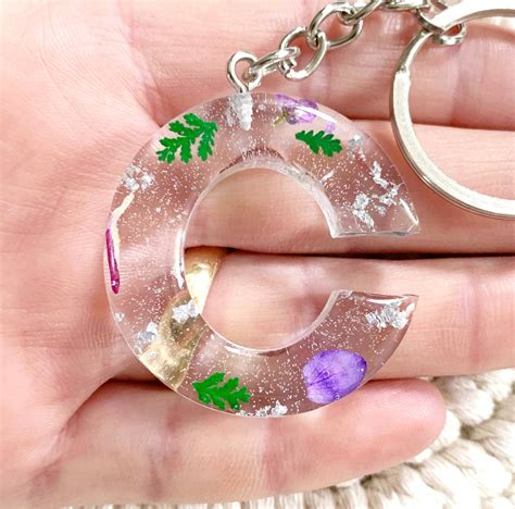 Resin Epoxy Resin Keychain Keychain | Etsy