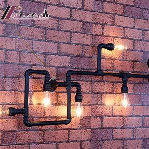 besi moden kreatif sesalur air dinding cahaya  bar pengilang