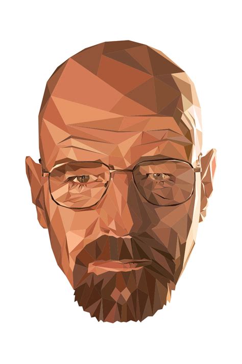 Walter White - Low Poly Poster | Behance