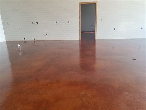 Concrete Acid Stained – Stamped Concrete Deck