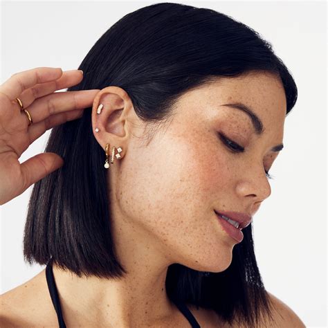 Hypoallergenic Double Crystal Stud Earrings | Tini Lux