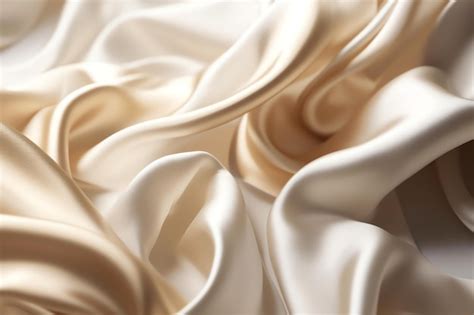 premium ai image  close    silk fabric   word silk