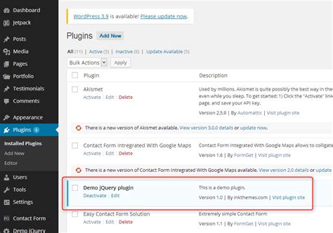 implement custom jquery  css  wordpress plugin inkthemes