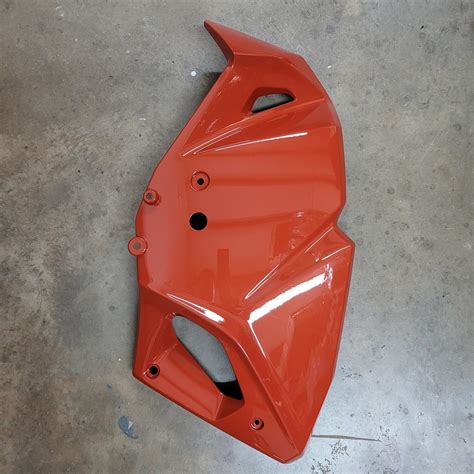 2022 KLR650 Engine Shroud Fairing RH Pearl Lava Orange