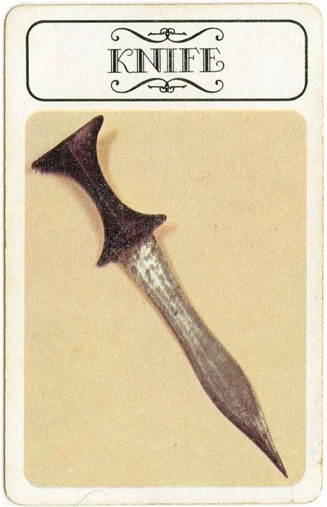 Clue weapons knife – Artofit