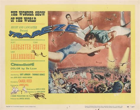 Trapeze Original 1956 U.S. Title Card - Posteritati Movie Poster Gallery