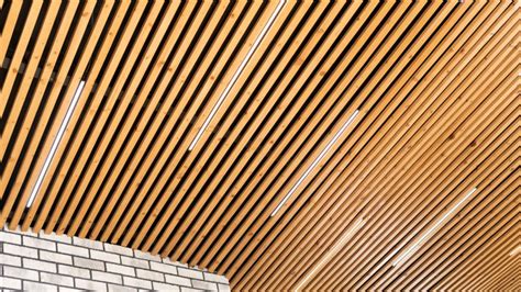 How a Wood-Slatted Ceiling Enhances the Ambiance of Your Commercial ...