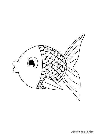 Rainbow Fish – Coloring Place