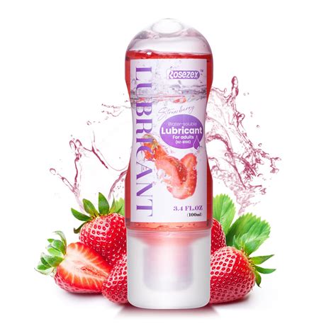 Lube Gel Sex Water Based Lubricant Strawberry Flavor Lubricants & Licks