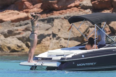 GARBINE MUGURUZA in Bikini at a Boat in Ibiza 06/08/2017 - HawtCelebs