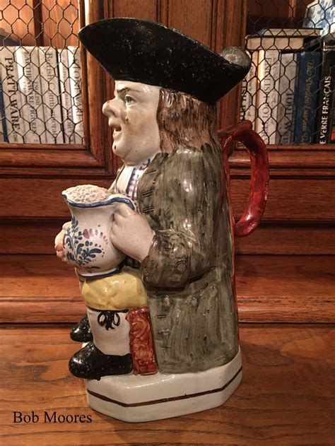 nicely coloured walton toby jug staffordshire   toby jugs