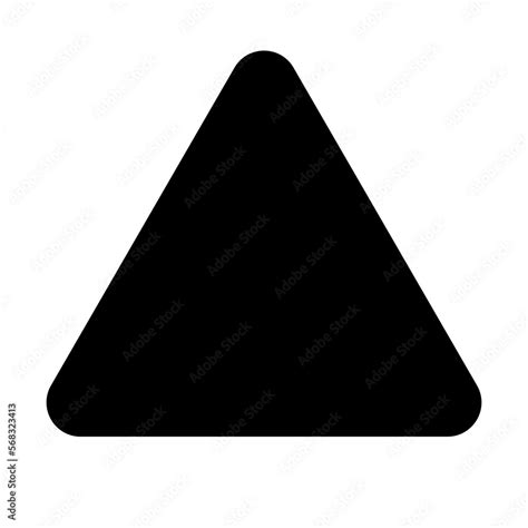 rounded triangle vector