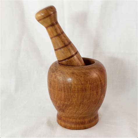 Mortar and Pestle Vintage Wooden Kitchenware - Etsy