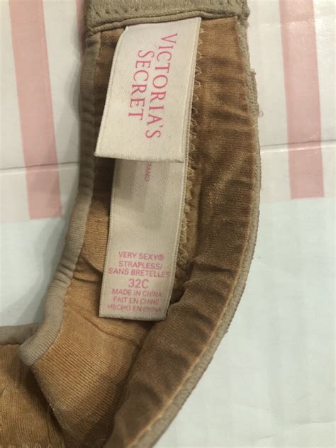 Victoria Secret Very Sexy Nude Strapless Bra Size 32C Underwire | eBay