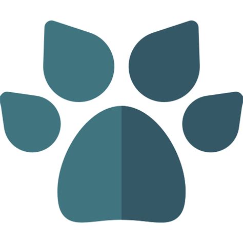 Paw Basic Rounded Flat icon