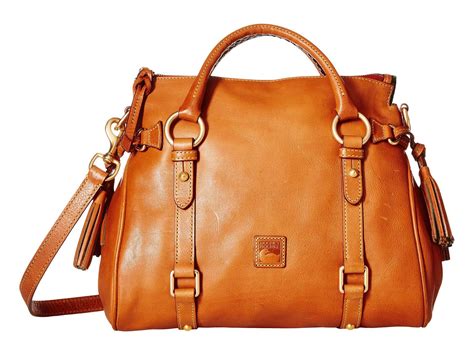 Dooney & Bourke Florentine Small Satchel (chestnut/self Trim) Handbags in Brown | Lyst