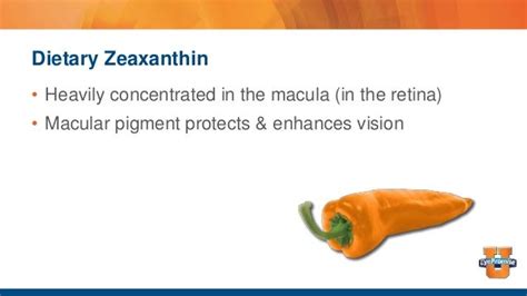 Ocular Nutrition and the Benefits of Zeaxanthin