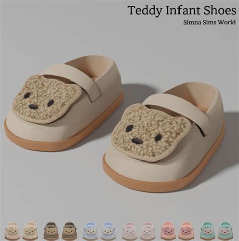 Teddy Infant Shoes (40+ Cutest Infant CC for the Sims 4) | Sims baby ...