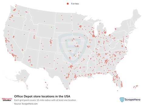 List of all Office Depot store locations in the USA - ScrapeHero Data Store