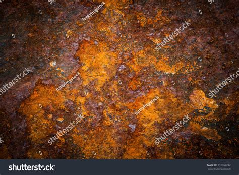 Oxidized Metal Surface Making An Abstract Texture, High Resolution. Stock Photo 131967242 ...