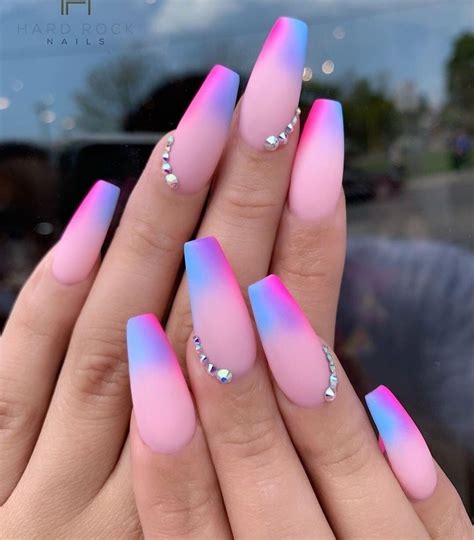 Uñas De Acrilico Palo De Rosa | Moda y Estilo