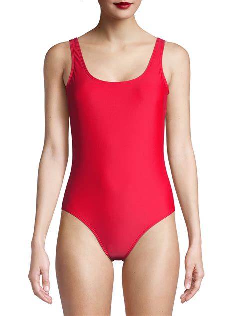No Boundaries Juniors' Solid One-Piece Swimsuit - Walmart.com