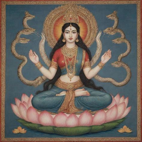 manasa devi  divine goddess  snakes   traditional saree