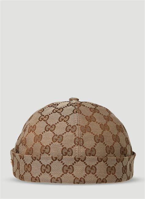 Hector GG Skull Cap in Beige Gucci