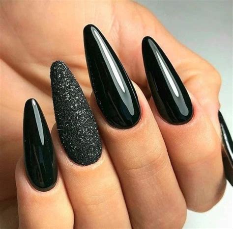 Unhas Em Gel Pretas