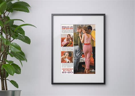 Retro 60s Playboy chesterfield Polly 1962 Advertisement playboy