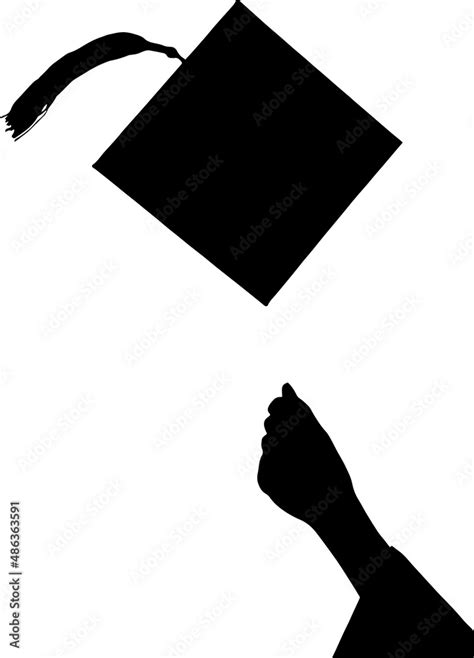 Graduation Cap Silhouettes Graduation Cap SVG EPS PNG Stock Vector ...