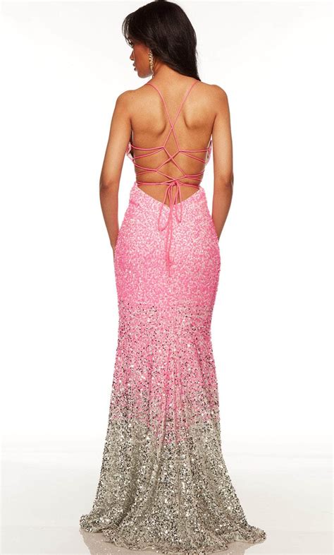 Alyce Paris 61338 - Sequined Strappy Back Prom Gown – Couture Candy