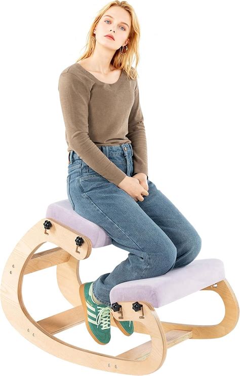 VDNEND Knee Chair Ergonomic for Office,Rocking Kneeling Chair Desk