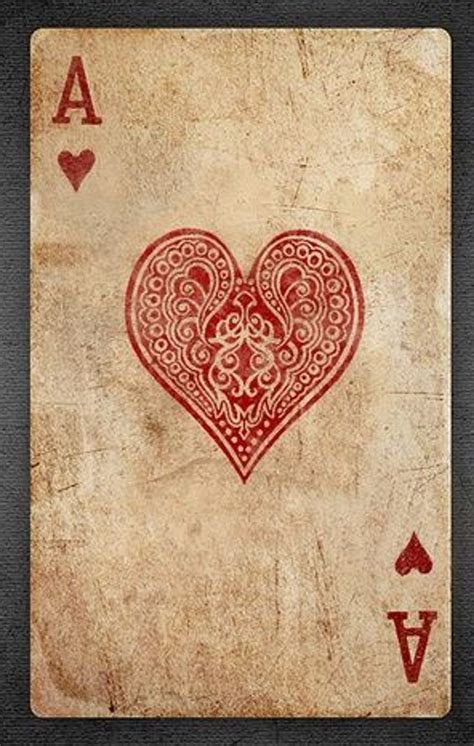 Ace of Hearts wallpaper. | Ace of hearts, Playing cards art, Playing ...