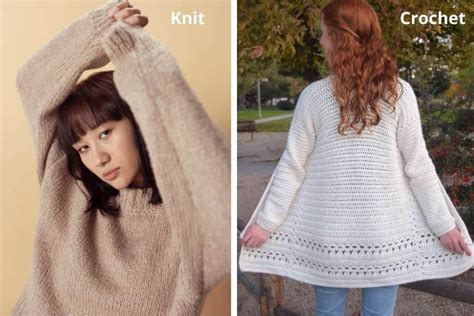 Crochet Vs. Knit Sweaters - 5 Key Differences