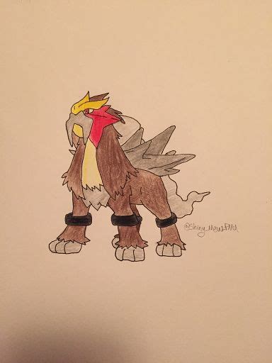 Entei drawing | Pokémon Amino