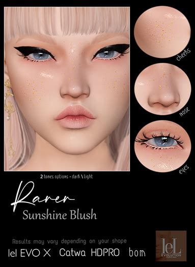 life marketplace rarer sunshine blush lelutka evox