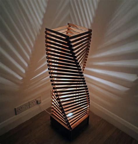 Floor Lamp A Beautiful Wooden Floor Lamp or Free Standing Lamp by ...