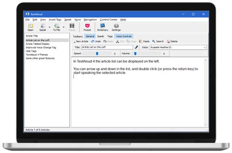 TextAloud Text to Speech Software and Natural Sounding Voices