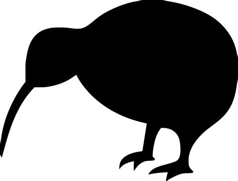 SVG > Kiwi Tier Vogel Ozeanien - Kostenloses SVG-Bild & Symbol. | SVG Silh