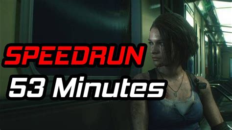 Speedrun Resident Evil 3 Remake in 53 Minutes - YouTube