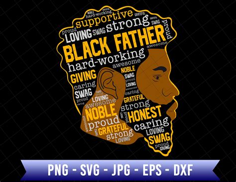Black Father Svg, Black Dad Svg, Afro King Father Svg, Father's Day Svg